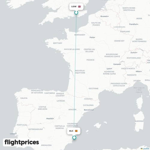 LGW–ALC