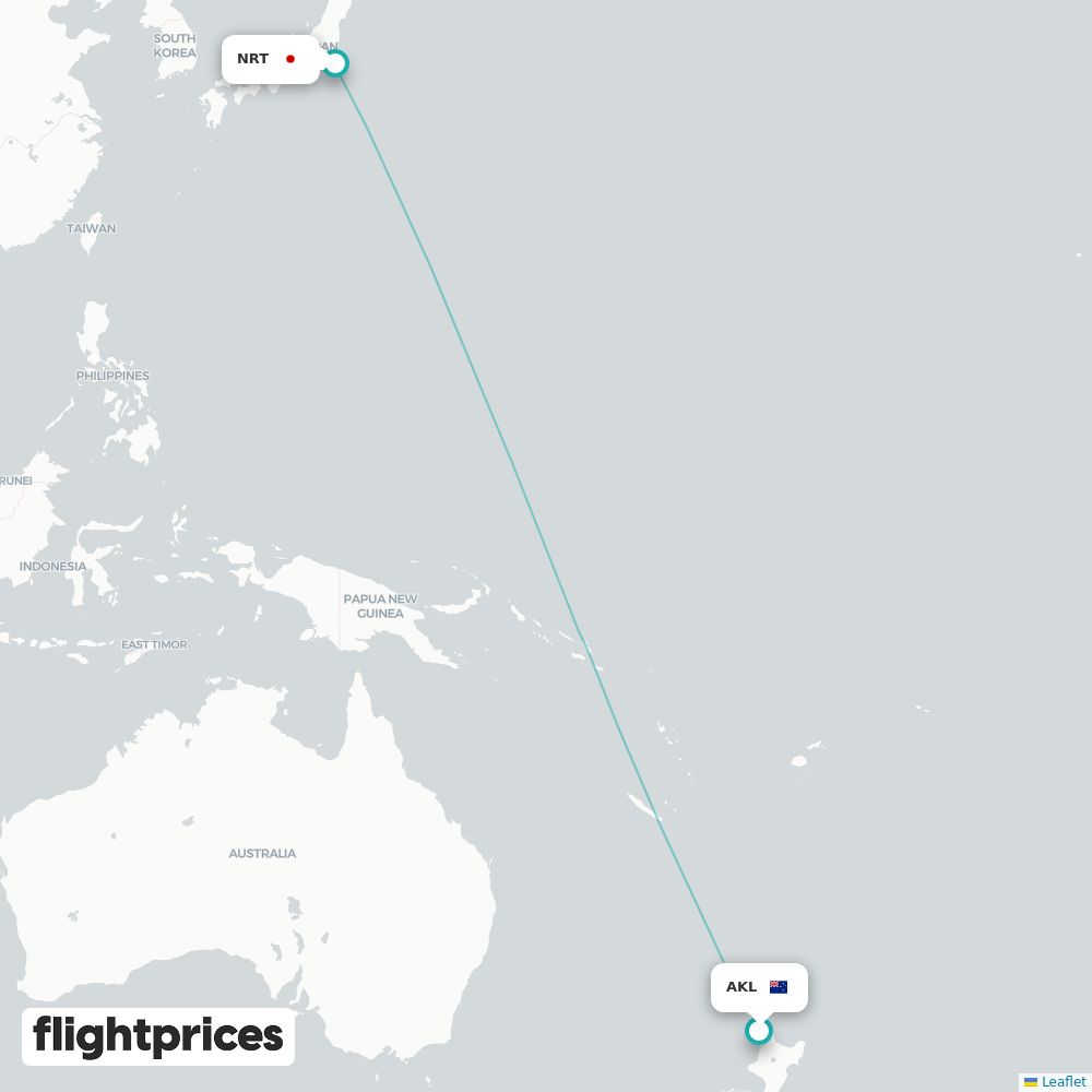 Auckland (AKL) to Tokyo (NRT) flight prices | flightprices.com