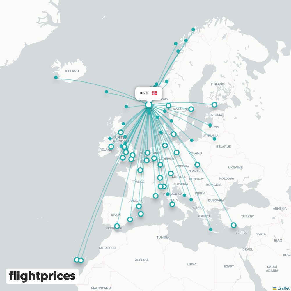 Ruttkarta BGO